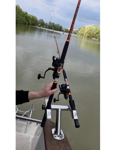 Suport Lansete Barcă BT2 Inox 2 posturi